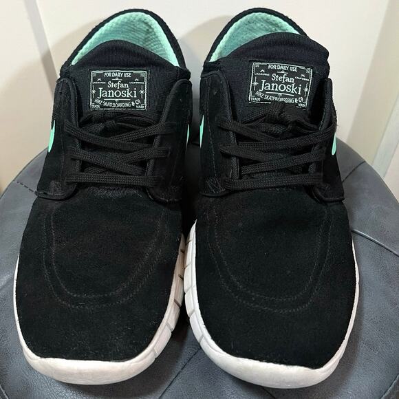 NIKE SB STEFAN JANOSKI MAX Suede Skate Shoes 8M/9.5W/41EUR Glow Green - Picture 4 of 12